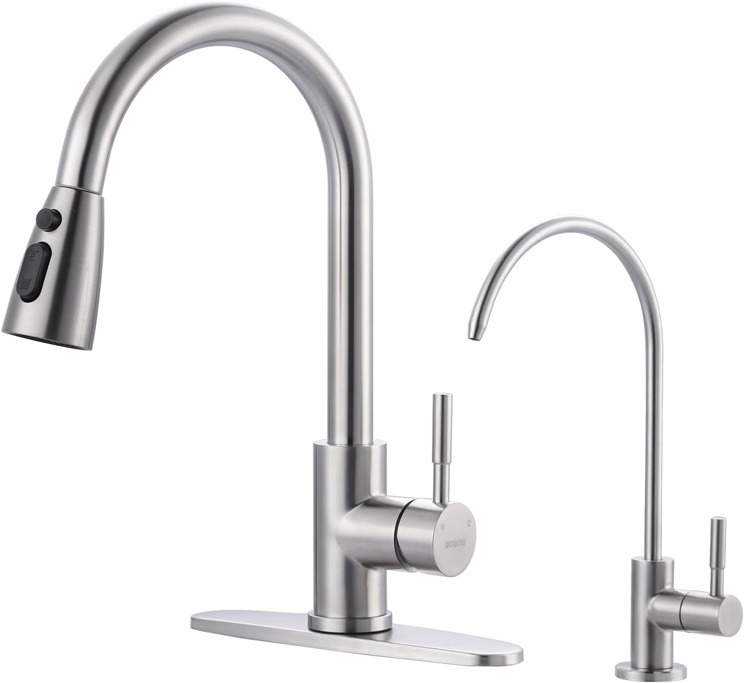 kitchen faucet with water filter built in
